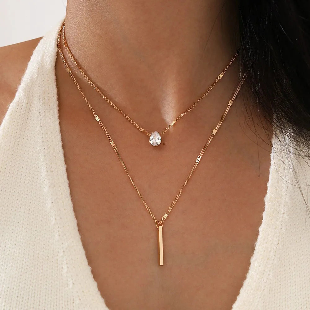 Vintage Necklace on Neck Chain Women's Jewelry Layered Accessories for Girls Clothing Aesthetic Gifts Fashion Pendant 2022