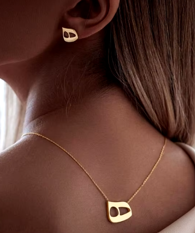 Custom Farsi/Persian Letter Necklace and earing,