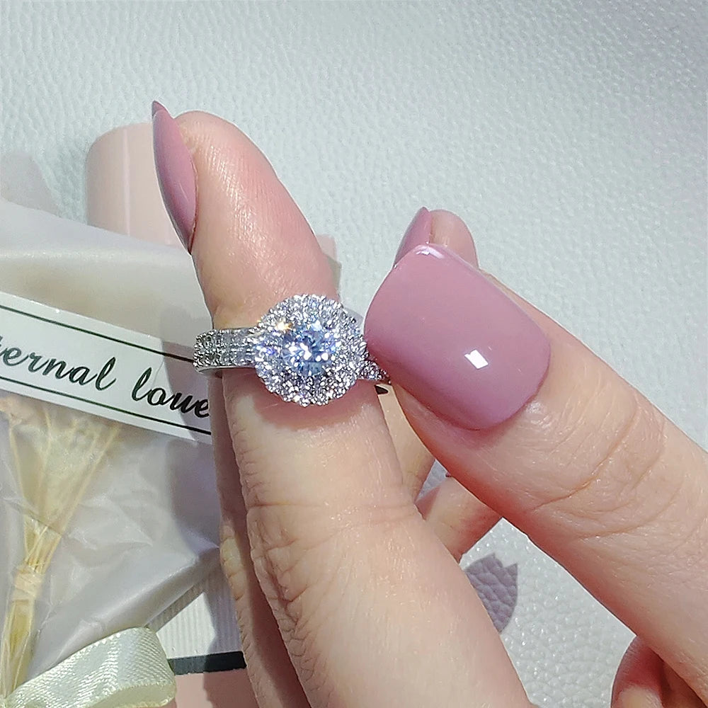 New Luxury Wedding Ring for Women Big Gift for Ladies Love Wholesale Lots Bulk Jewelry R783