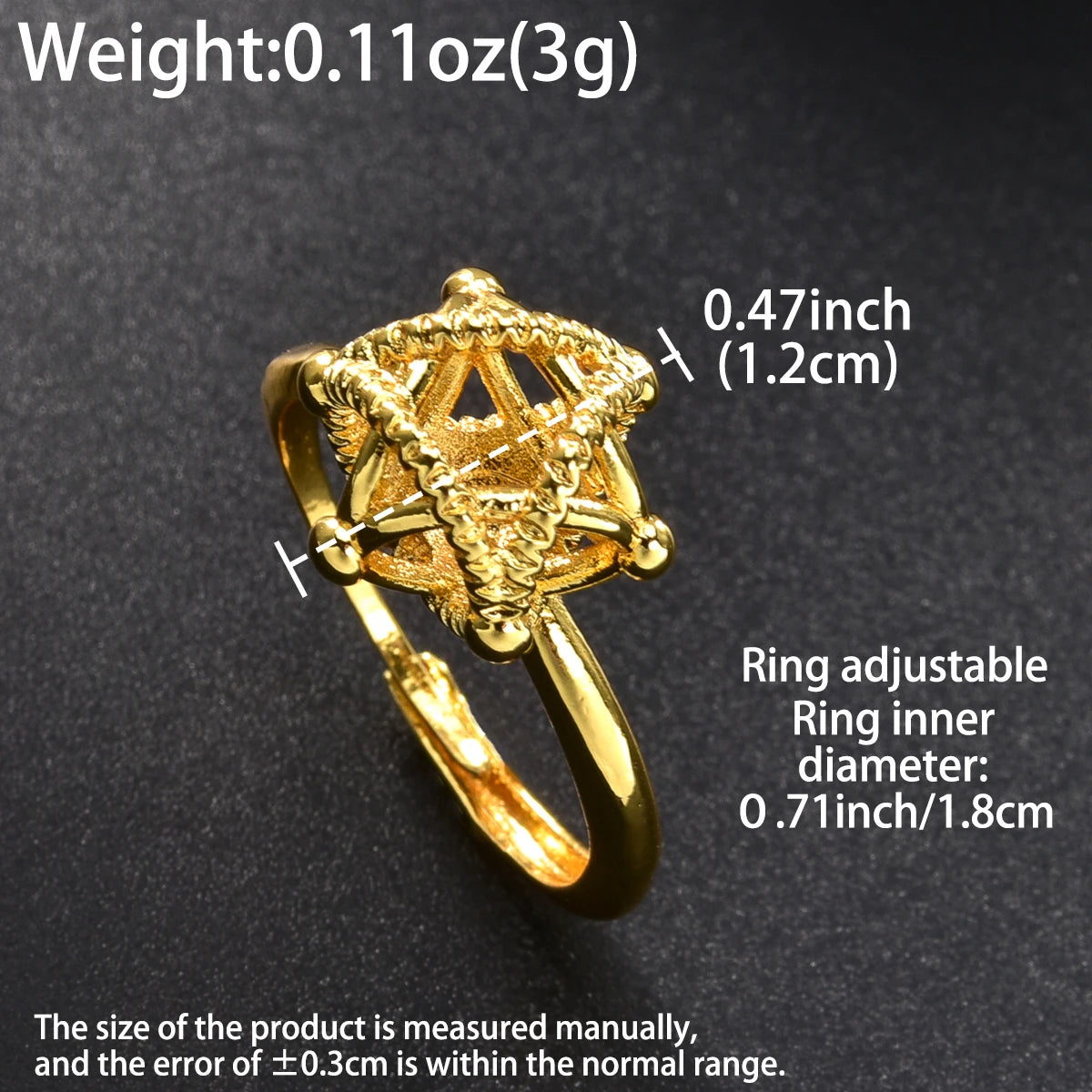 Women's Jewelry Golden Copper Ring Boho Chic Luxury Ring for Party Elegant Fashion Rings for Women Trendy Gift Wedding Ring