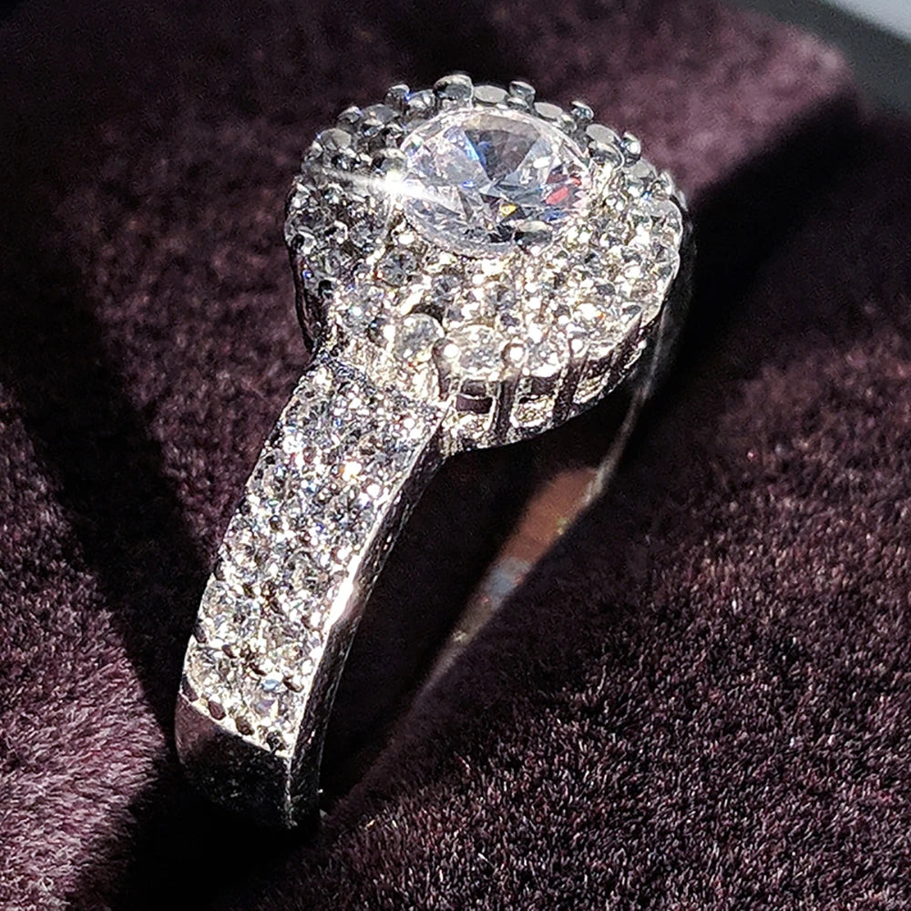 New Luxury Wedding Ring for Women Big Gift for Ladies Love Wholesale Lots Bulk Jewelry R783