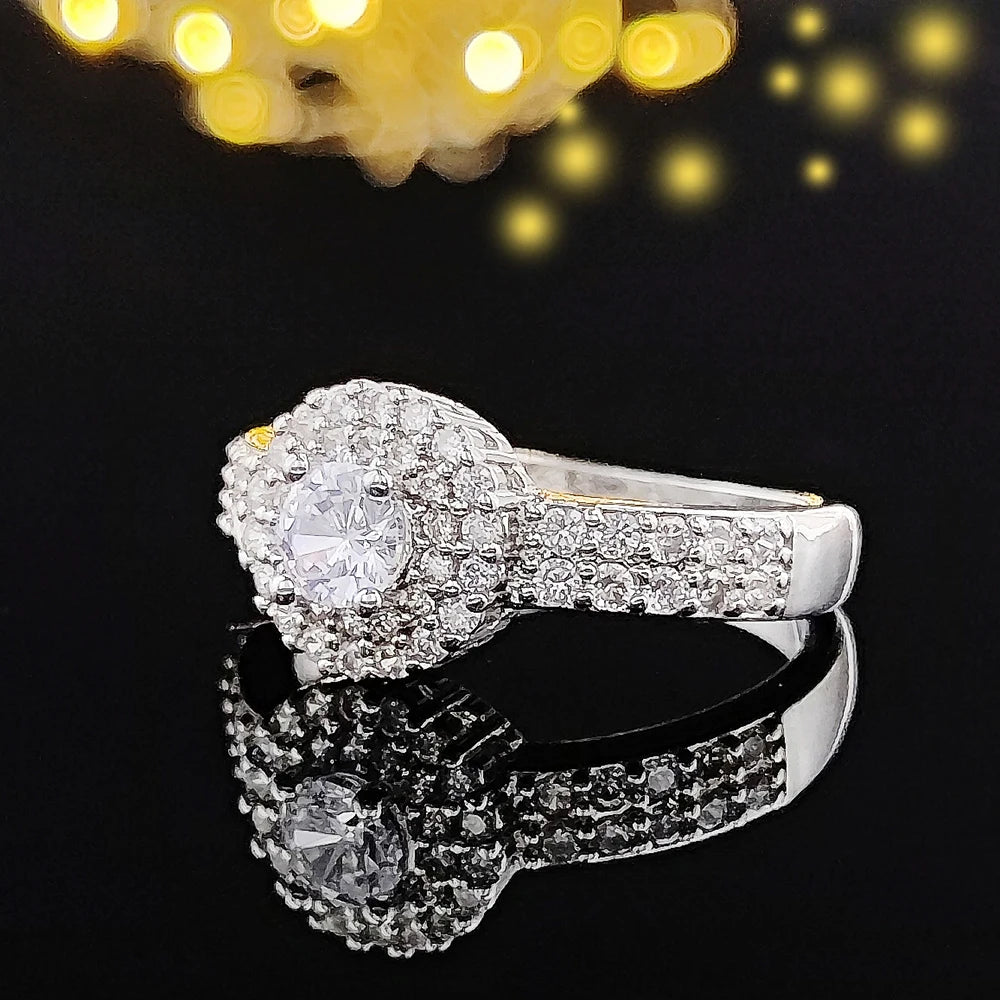 New Luxury Wedding Ring for Women Big Gift for Ladies Love Wholesale Lots Bulk Jewelry R783