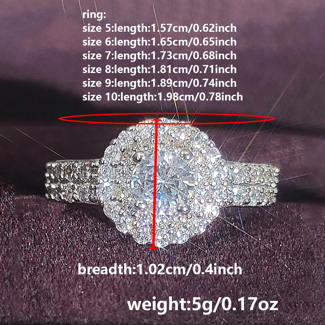 New Luxury Wedding Ring for Women Big Gift for Ladies Love Wholesale Lots Bulk Jewelry R783