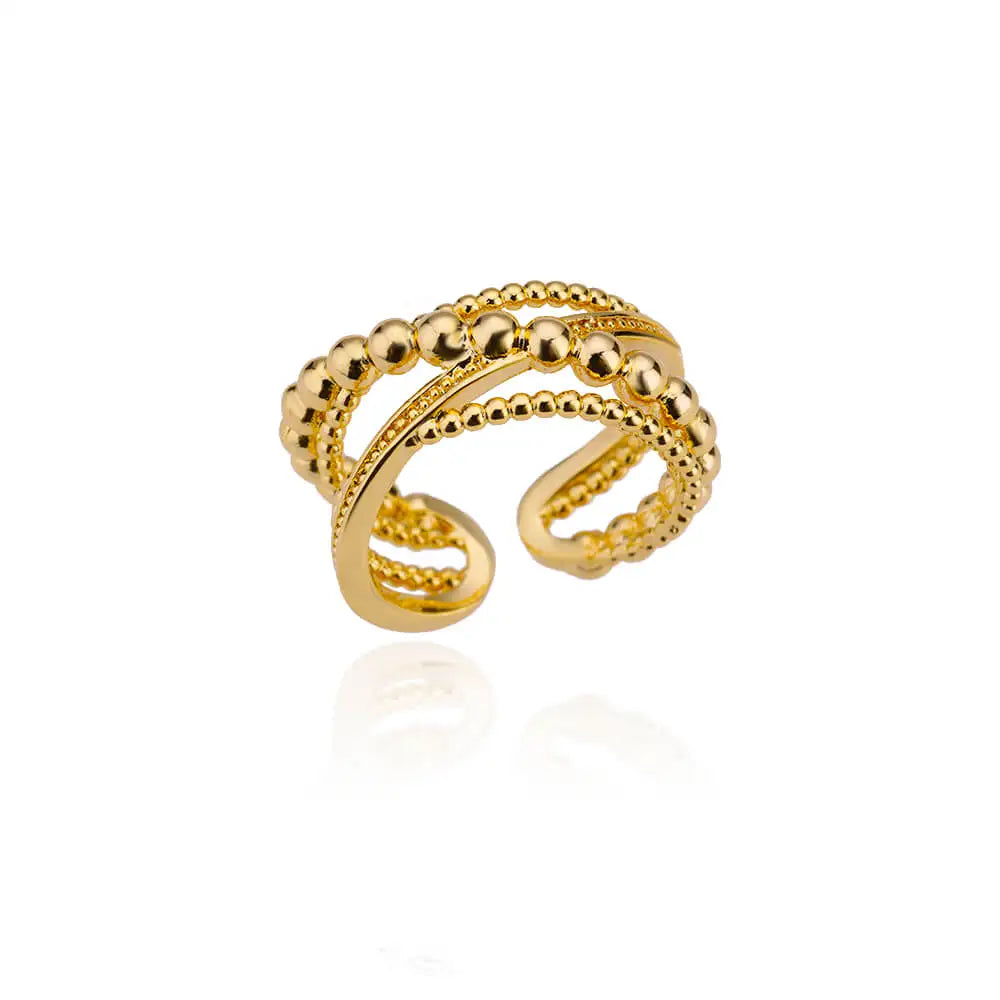 Heart Rings for Women Grils Gold Plated Adjustable Stainless Steel Ring 2026 Trend Luxury Wedding Couple Jewelry anillos mujer