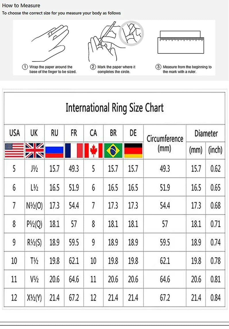 New Luxury Wedding Ring for Women Big Gift for Ladies Love Wholesale Lots Bulk Jewelry R783