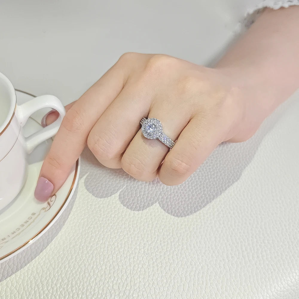 New Luxury Wedding Ring for Women Big Gift for Ladies Love Wholesale Lots Bulk Jewelry R783