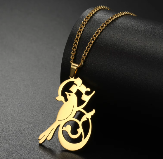 Morg eshgh- VASSAGO Persian Birdie Pendant Necklace